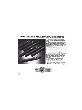 Print Ad What Makes Macanudo The Best Ultimate Handmade Cigars Vintage 1978